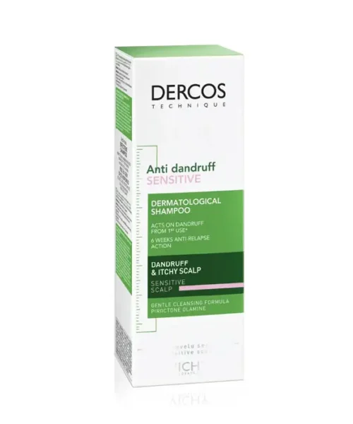 Vichy Dercos Shampoo Anti Dandruff Sensitive 200 ml Kuwait شامبو فيتشى ضد القشرة لفروة الرأس الحساسة 200 مل الكويت
