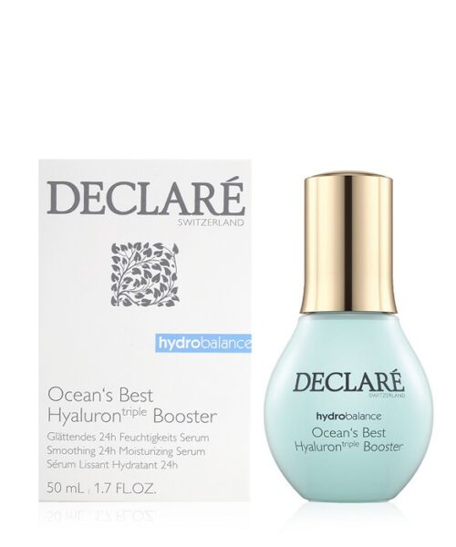 Declare Hyaluron Triple booster 50ml Kuwait 2 ديكلاريه اوشنز بيست سيروم ترطيب البشرة ونضارتها الفوري مع حمض الهيالورونيك الثلاثي 50مل الكويت