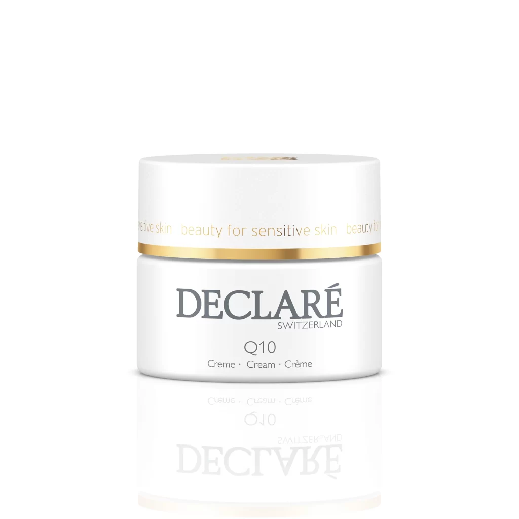 Declare Q10 QUICKLY IMPROVES THE APPEARANCE OF YOUR SKIN Kuwait 1 2023 Q10 ديكلاريه كريم ازالة اثار التجاعيد لكل انواع البشرة 50 مل الكويت