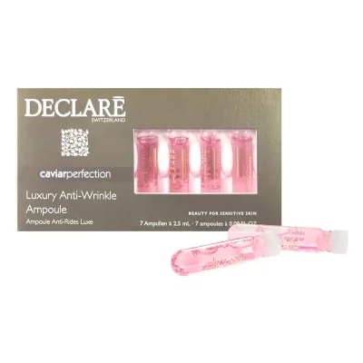 Declare Caviar Luxury Anti Wrinkle Ampoule 7x2.5 ML Kuwait امبولات الوجه ديكلاريه كافيار بيرفيكشن 7 امبولات 2.5 مل للتخلص من التجاعيد الكويت