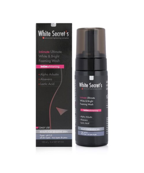 White Secret`s Intimate Ultimate W&B Foaming Wash Kuwait غسول رغوي وايت سيكريتس التيميت للمناطق الحساسة - 150 مل الكويت جديد