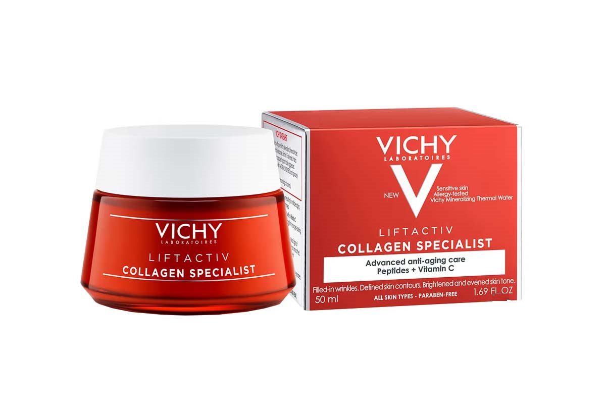 Vichy Liftactiv Collagen Specialist Day Cream 50 ML Kuwait فيشى ليفت أكتيف كولاجين سبشيلست النهاري 50 مل كريم لجميع أنواع البشرة الكويت