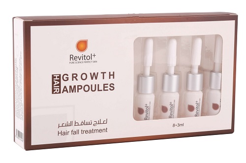 Revitol Hair Growth 8 Ampoules Kuwait ريفيتول امبولات علاج تساقط الشعر و زيادة الكثافة هير قروث الكويت