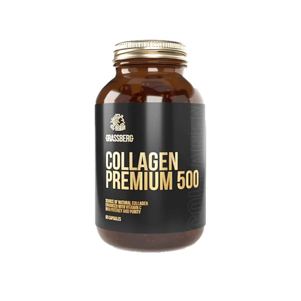 Grassberg Collagen Premium 500 mg 60 Capsules Kuwait جراسبيرج كولاجين بريميوم 500 مج - 60 كبسولة الكويت