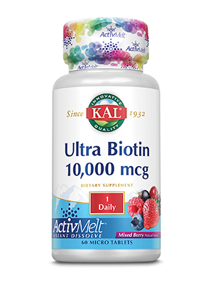 KAL Ultra Biotin 10000 Mcg 60 Tablets 1 Kuwait كال الترا بيوتين 10000ميكروجرام 60 قرص الكويت