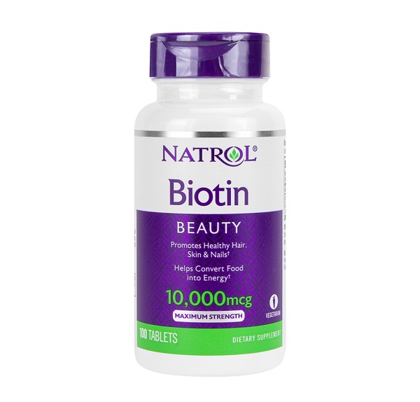 Natrol Biotin 10,000 MCG 100 Tablets Kuwait ناترول بايوتين 10000 وحدة دولية فيتاميتات للشعر الكويت 1
