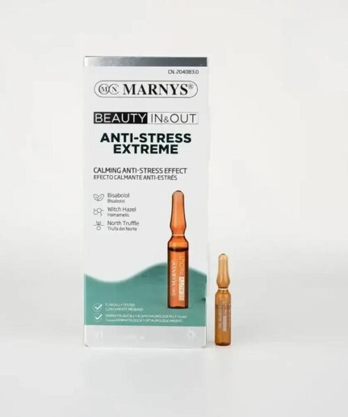 Marnys Beauty In & Out Anti Stress Extreme 7 Ampoules X 2ml Kuwait مارنيز بيوتي إن آند أوت أمبولات للبشرة ضد الإجهاد الشديد - 7 أمبولة × 2 مل الكويت