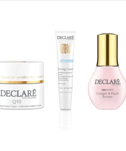 Declare Glow and Lifting Package Q10 Cream + Firming Cream + Collagen & Elastin Booster Kuwait باقة الترطيب والشد المتكاملة ديكلاريه كيو 10 و فيرمنغ كريم كولاجين سيروم الكويت
